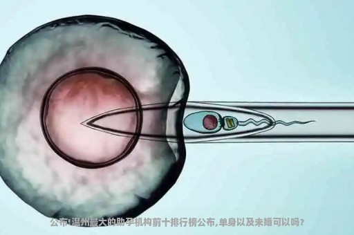 公布!温州最大的助孕机构前十排行榜公布,单身以及未婚可以吗？