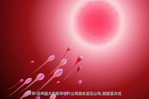好孕!苏州最大的助孕中介公司排名前五公布,附联系方式