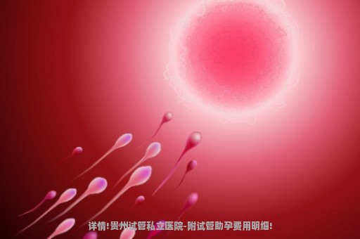 详情!贵州试管私立医院-附试管助孕费用明细!