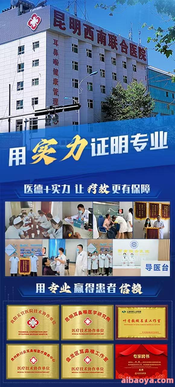 昆明耳鼻喉医院官网是什么_简介_专家挂号