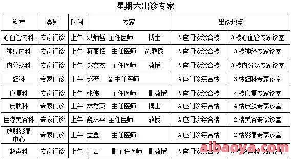 北京和睦家医院医生预约挂号_出诊时间